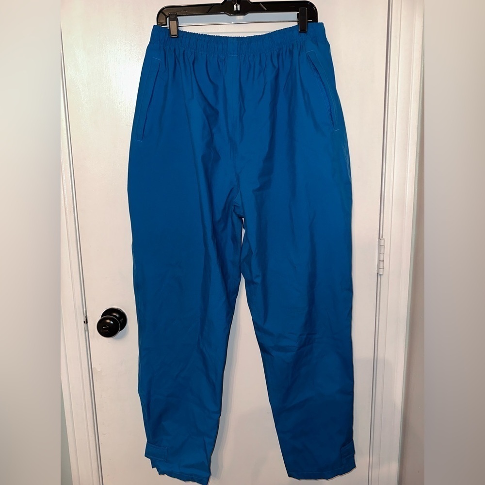 L.L. Bean Women’s XL Pants Nylon Gore Tex Rain Blue Vintage Hiking Outdoors 1669 - Picture 4 of 8